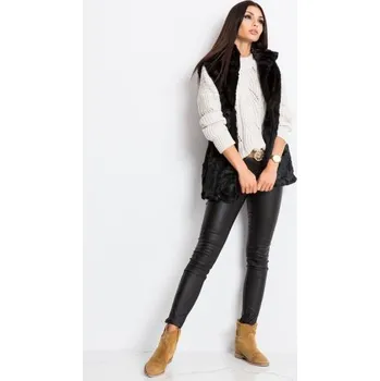 Dámská vesta Dámská vesta huňatá LIMA černá
