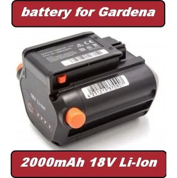 TopTechnology Baterie 09840-20, Bli-18 Gardena TCS Li-18/20, Li-18/23 R, 2000mAh 18V Li-Ion neoriginální