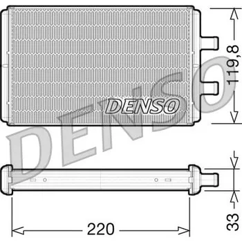 Výměník tepla Výměník tepla, vnitřní vytápění DENSO DRR12007