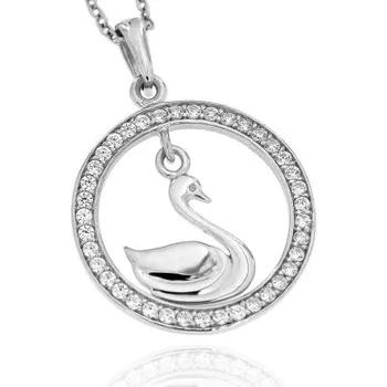 Přívěsek Zlatnictví U Kostela Stříbrný přívěsek labuť 1029 633861547