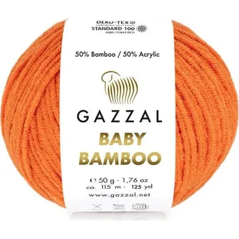 Příze Příze Baby Bamboo 95202 oranžová Gazzal