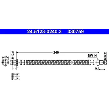Brzdová hadice Brzdová hadice ATE 24.5123-0240.3