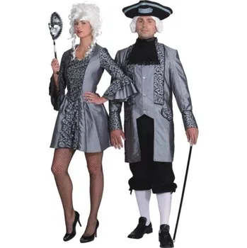 Karnevalový kostým Dámské šaty - Stříbrná baronka 34