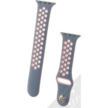 Řemínek na hodinky 1Mcz Dots Double silikonový řemínek pro Apple Watch 1/2/3/4/5/6/7/SE 38/40/41mm 37462