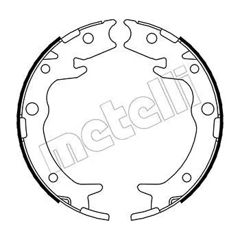 Brzdová čelist Sada brzdových čelistí, parkovací brzda METELLI 53-0159