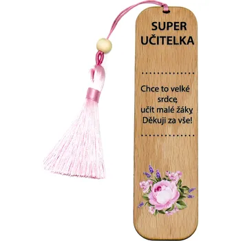 Doplněk ke knize art-wood.cz Dřevěná záložka pro super učitelku