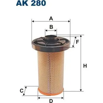 Filtr do auta Vzduchový filtr FILTRON AK 280
