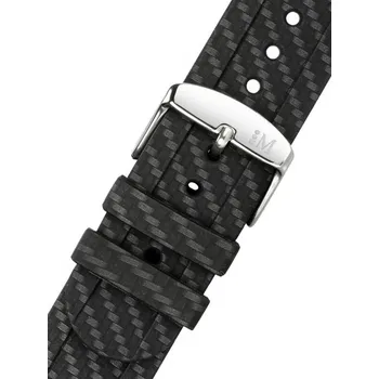 Řemínek na hodinky Plastový řemínek Morellato Lambro M 4986C28.019, černý