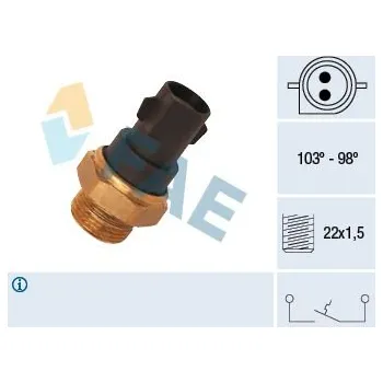 Chladič motoru Teplotní spínač, větrák chladiče FAE 37290