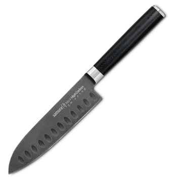 Kuchyňský nůž Samura MO-V Stonewash nůž Santoku 138 mm