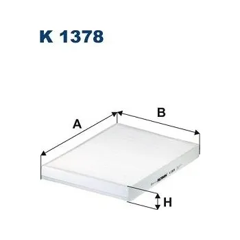 Ventilátor topení a klimatizace Filtr, vzduch v interiéru FILTRON K 1378
