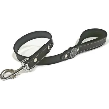 Vodítko pro psa Vodítko pro psa Bestia Collars Maximus černo stříbrné