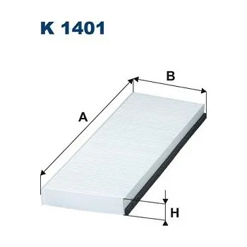 Autodíl Filtr, vzduch v interiéru FILTRON K 1401