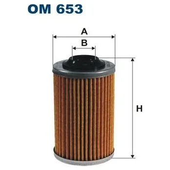 Filtr do auta Olejový filtr FILTRON OM 653