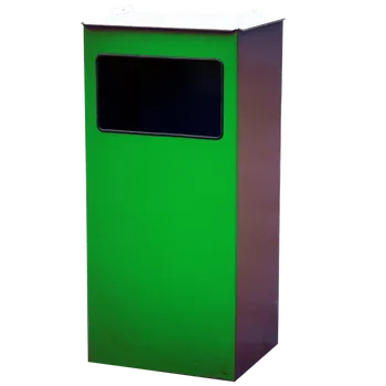 Odpadkový koš Odpadkový koš s popelníkem Interier 70l Modrá RAL 5010