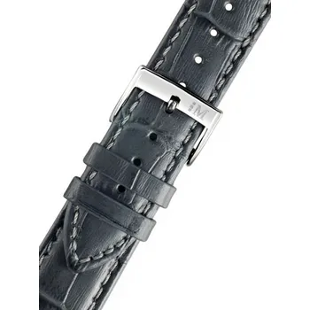 Řemínek na hodinky Kožený řemínek Morellato Bolle 2269480.191 M, šedý