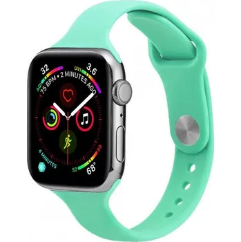 Řemínek na hodinky Tenký silikonový řemínek pro Apple Watch Ultra 49mm / 46mm / 45mm / 44mm / 42mm - smaragdový