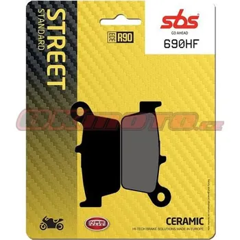 Brzdová destička Přední brzdové destičky SBS 690HF - Kymco Filly 50, 50ccm - 01-01