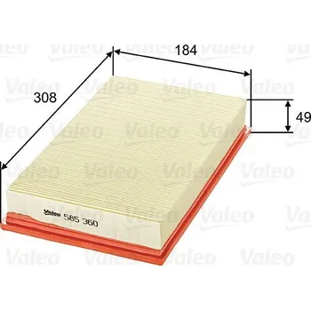 Vzduchový filtr Vzduchový filtr VALEO 585360