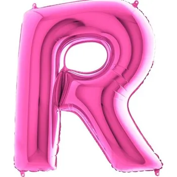 Balónek Grabo Balónek fóliový písmeno růžové R 102 cm