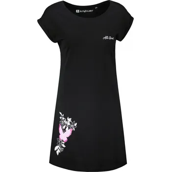 Dámské tričko Dámské prodloužené triko ALTISPORT CARRYOVER ALW137K388 ČERNÁ/RŮŽOVÁ S/M