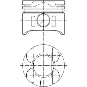 Motor automobilu Píst KOLBENSCHMIDT 41014600