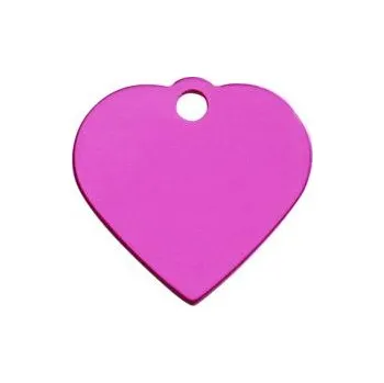 psí známka Psí známka Srdce velké růžové 37x29 mm
