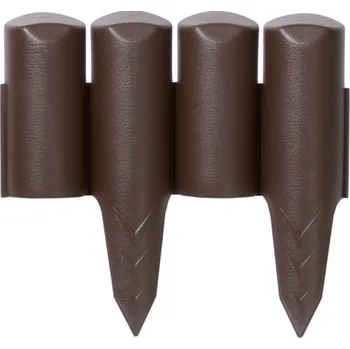 Zahradní obrubník Plastová řetězová palisáda 2,5 m x 12 cm (Plastová palisáda )