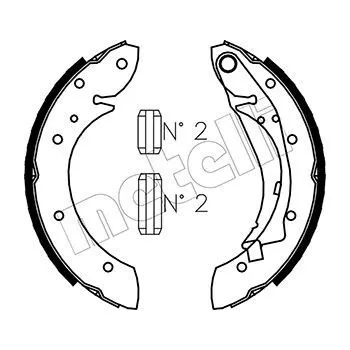 Auto-moto Sada brzdových čelistí METELLI 53-0023