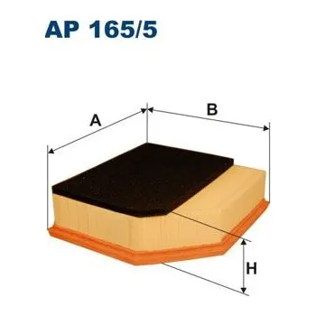 Vzduchový filtr Vzduchový filtr FILTRON AP 165/5