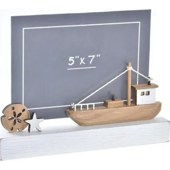 Rám na obraz Fotorámeček "LOĎKA" dřevo 13x18cm