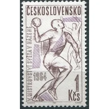 Poštovní známka Českosloveská pošta (1964) č. 1358 ** - Československo - V. MS v házené mužů