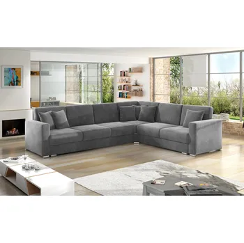 Sedací souprava Rohová sedací souprava NERO DELUXE šedá