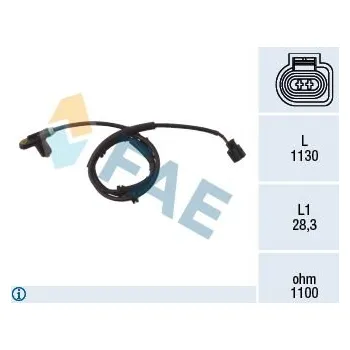 Přislušenství brzdového systému Snímač, počet otáček kol FAE 78025