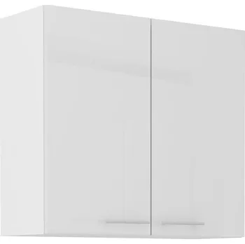 80 G-72 2F Horní skříňka LARA bílá lesk