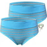 Dámské bavlněné kalhotky - Tinasan duo NBR05 (Balení/2ks) Barva: Tyrkysová, Velikost: M