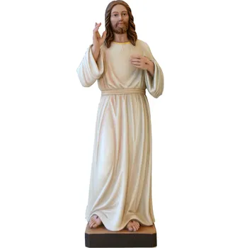 Vánoční dekorace Ornatis Boží Milosrdenství Provedení: Přírodní bez malování, Výška sochy včetně podstavce: 15 cm Dřevěná vyřezávaná socha Božiho Milosrdenství
