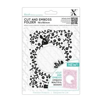 DOCRAFTS Xcut embosovací a vyřezávací kapsa - květinové víly 11 x 15 cm