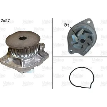 Chladič motoru Vodní čerpadlo, chlazení motoru VALEO 506576