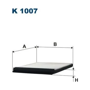 Autodíl Filtr, vzduch v interiéru FILTRON K 1007