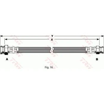 Brzdová hadice Brzdová hadice TRW PHA135