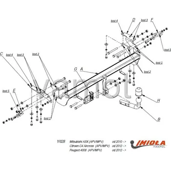 Tažné zařízení Tažné zařízení Peugeot 4008 (2012 a novější) (5670)