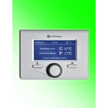 Termostat CHAFFOTEAUX - Expert CONTROL - pro kotle "EVO" s e-BUS, digitální termostat s týdenním časovým programem pro topení a teplou vodu. Dálkové ovládání kotle nebo příslušenství (solar nebo hydraulický modul). Velký přehledný displej, česká jazyková sada,