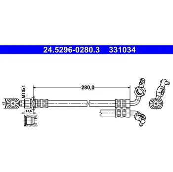 Brzdová hadice Brzdová hadice ATE 24.5296-0280.3