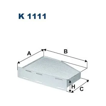 Autodíl Filtr, vzduch v interiéru FILTRON K 1111
