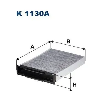 Klimatizace automobilu Filtr, vzduch v interiéru FILTRON K 1130A