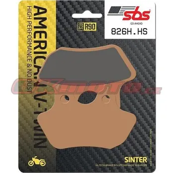 Brzdová destička Přední brzdové destičky SBS 826H.HS - Harley Davidson FXSTD Softail Deuce, 1584ccm - 07>07