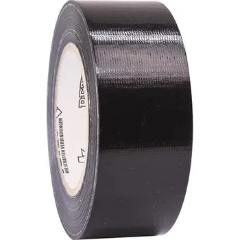 Lepicí páska PETEC UNI textilní páska - ČERNÁ, 50 m x 48 mm