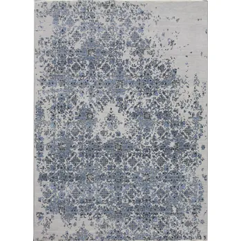 Koberec Ručně vázaný kusový koberec Diamond DC-JK 3 Silver/blue, 120x170, modrá, chodba / předsíň, Diamond Carpets India - 1 rok na vrácení + DOPRAVA ZDARMA k Vám i zpět