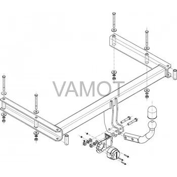 Tažné zařízení Tažné zařízení Audi A4 Kombi (také Quattro) (také S-Line) (B8) (2008 - 2015 (B8)) (8069)